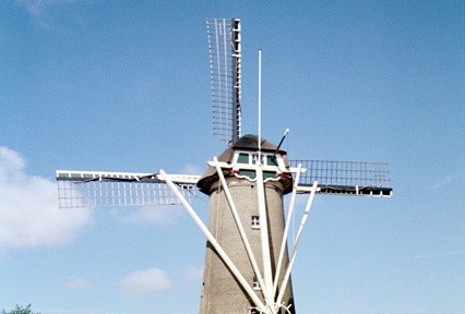eine Windmühle in den Niederlande