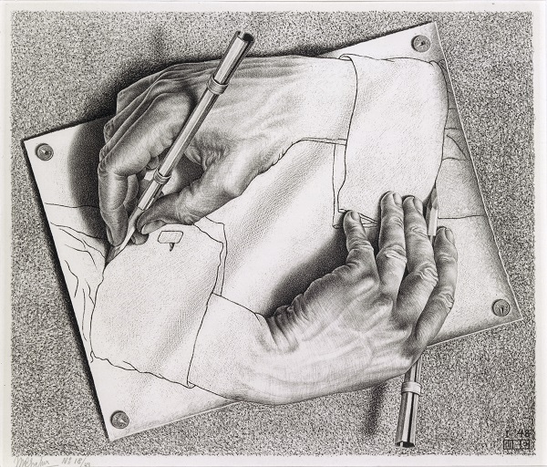 "Zeichnen" von M.C.Escher
