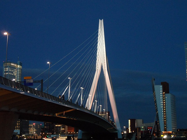 die Erasmusbrug in Rotterdam