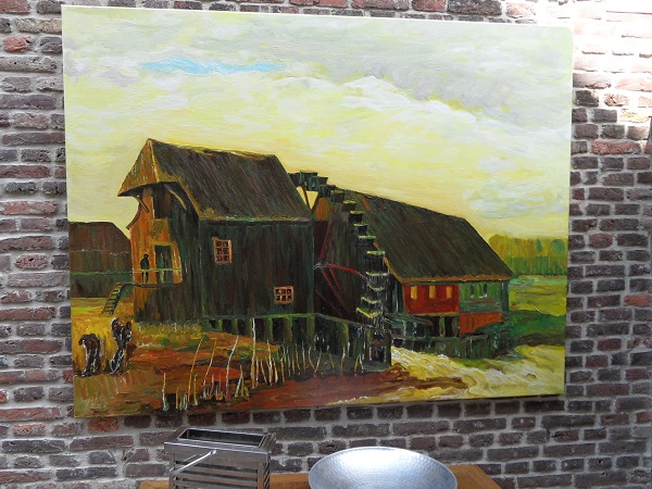 das Gemälde "Die Wassermühle" in Nuenen von Vincent van Gogh
