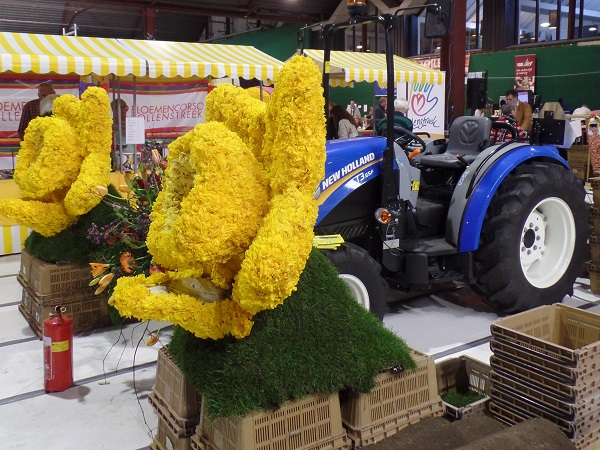 übergrosse Narzissen beim Blumenkorso 2015