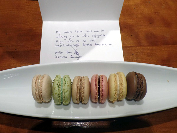 Betthupferl im Amstel Hotel: Macarons